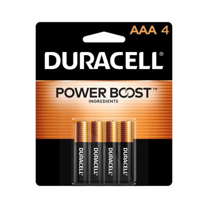 Duracell Coppertop AAA Batteries - 4pk Alkaline Battery: 1.5V Household, Single-Use
