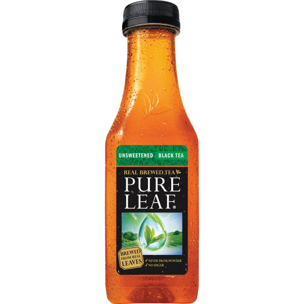 Pure Leaf Unsweetened No Lemon Iced Tea 18.5 Fluid Ounce Plastic Bottle
