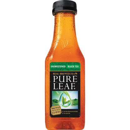 Pure Leaf Unsweetened No Lemon Iced Tea 18.5 Fluid Ounce Plastic Bottle