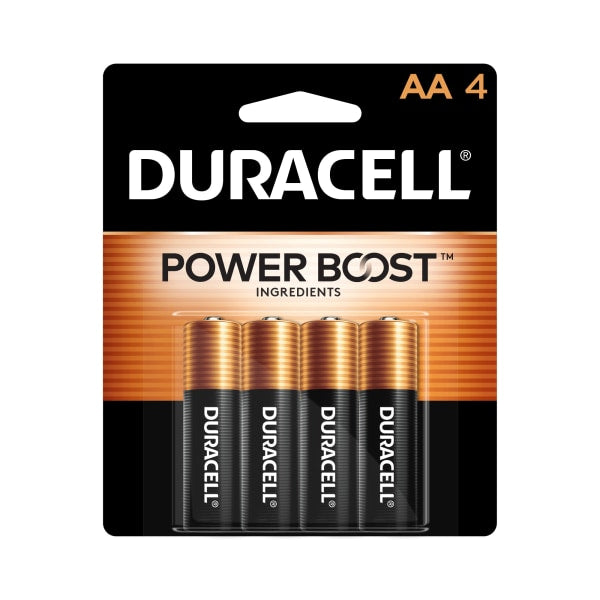 Duracell Coppertop AA Batteries - 4pk Alkaline Battery: Household Use, 1.5V, Single-Use