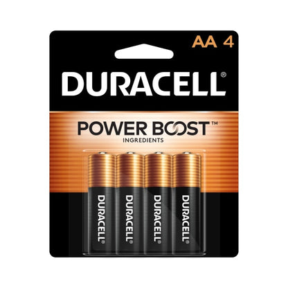 Duracell Coppertop AA Batteries - 4pk Alkaline Battery: Household Use, 1.5V, Single-Use