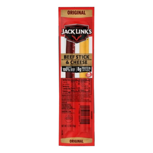 Jack Link s Snack Sticks  Protein Snack  All American Beef & Cheese  1.2oz