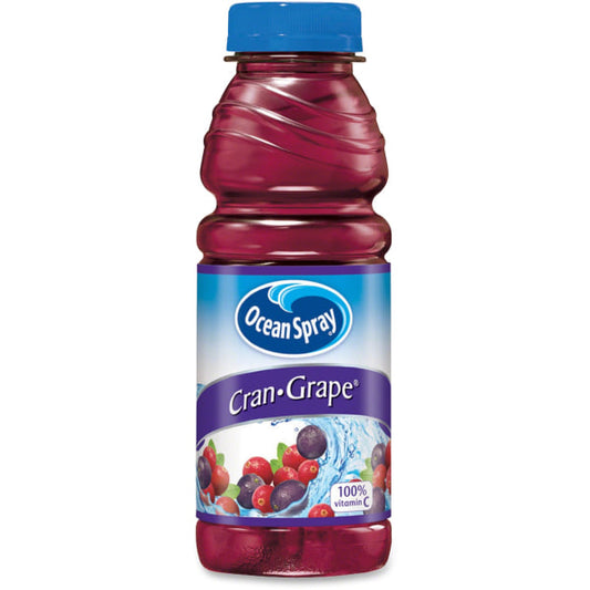 Ocean Spray Cran Grape Juice Cocktail 15.2 Fluid Ounce Plastic Bottle