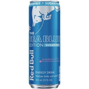 Red Bull Sea Blue Edition, Sugar-Free Energy Drink Juneberry - 12.0 fl oz