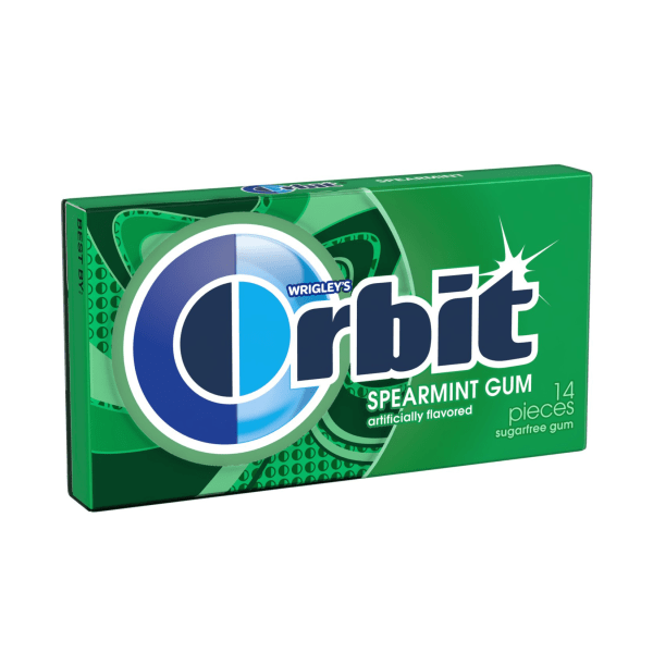 Orbit Spearmint Sugar-Free Chewing Gum Single Pack -14ct