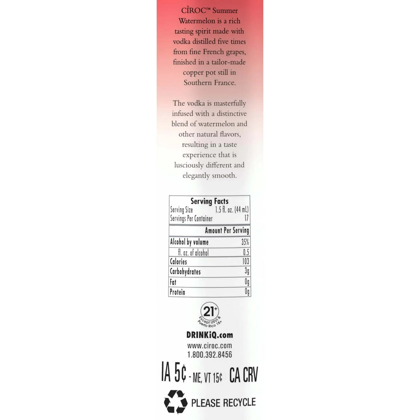 Ciroc Summer Watermelon 750Ml