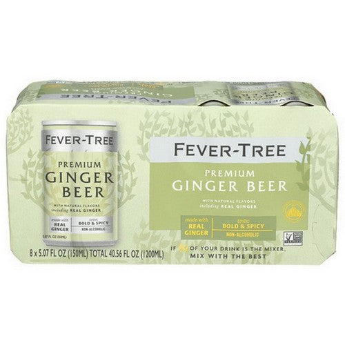 Fever-Tree Ginger Beer 150ml Cans; 8-pack