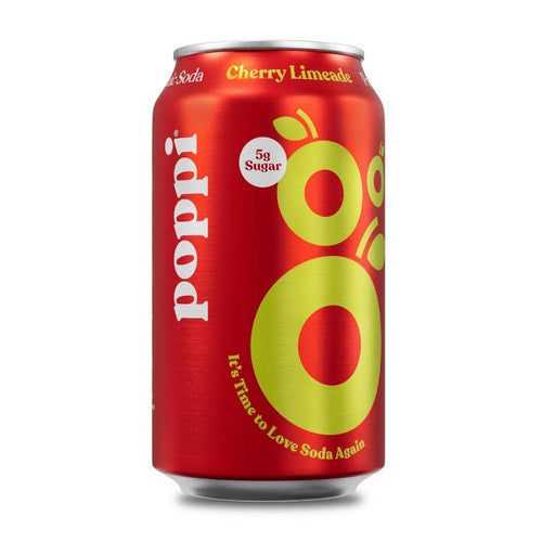 2201312 Cherry Lime Prebiotic Soda, 12 oz