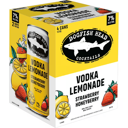 Dogfish Strw Lem 4Pk Can