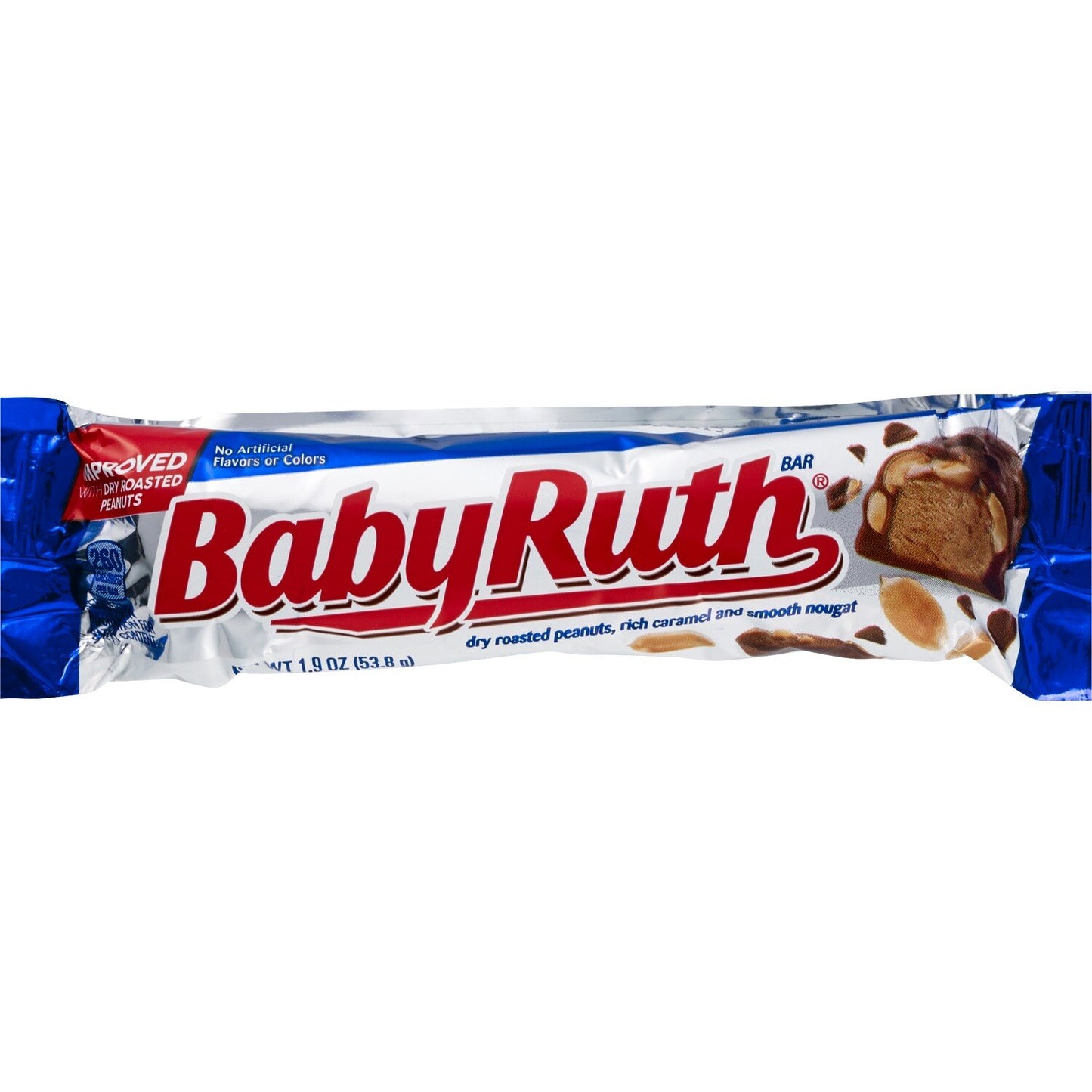 Baby Ruth Chocolatey  Peanut  Caramel and Nougat  Full Size Candy Bar  Easter Basket Stuffers  1.9 oz