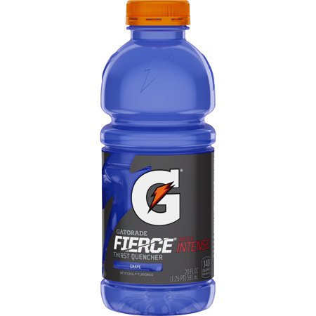 Gatorade Thirst Quencher Fierce Grape 20 Fluid Ounce Plastic Bottle