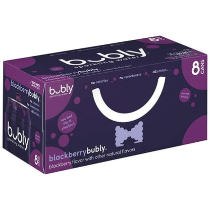 BLACKBERRY SPARKLING WATER, BLACKBERRYBUBLY