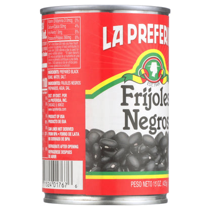 La Preferida Black Beans, 15 oz, Can