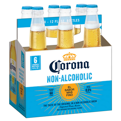 Corona Non-Alcoholic 6pk 12oz Btl 0.5% ABV - Corona