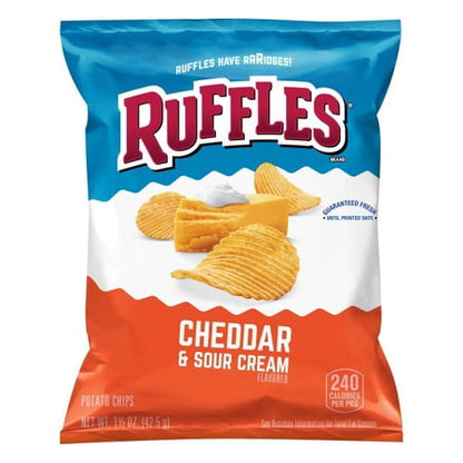 Ruffles® Cheddar & Sour Cream Potato Chips 1.5 oz. Bag