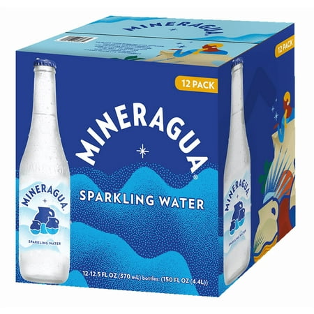 Jarritos Mineragua Sparkling Water  12.5 fl oz Glass Bottle  12 Pack