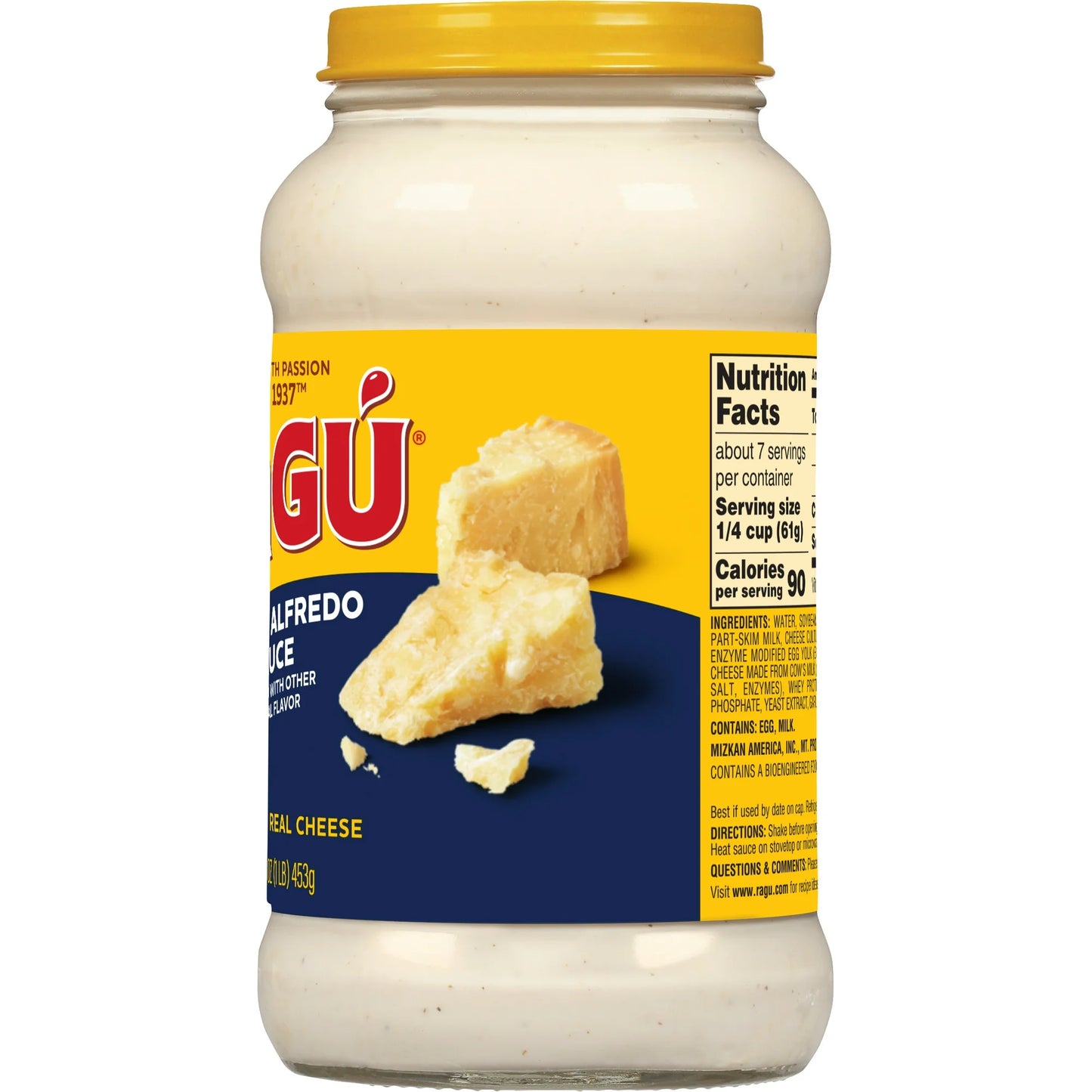 Ragu Classic Alfredo Pasta Sauce, Made with Real Cheese, 16 oz