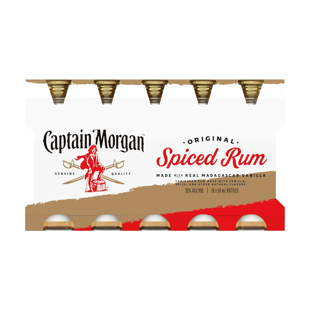 Captain Morgan Spiced Rum 50 Ml 10 Pk