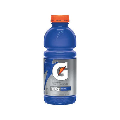 Gatorade Thirst Quencher Fierce Grape 20 Fluid Ounce Plastic Bottle