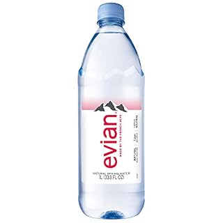 Evian Natural Spring Water, Naturally Filtered, 1 Liter Bottle (33.8 Fluid Ounces) (B01J86LE10)