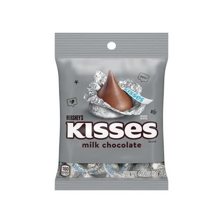 Hershey s Kisses Milk Chocolate Candy  Individually Wrapped  4.84 oz