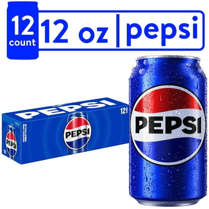 Pepsi Cola Soda Pop  12 fl oz  12 Pack Cans