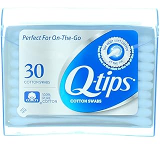 Q-tips Travel Size Cotton Swabs  Original  For Home  First Aid and Beauty  100% Cotton  30 Count