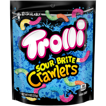 TROLLI, SOUR BRITE CRAWLERS MINIS GUMMI CANDY