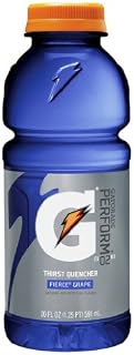 Gatorade Thirst Quencher Fierce Grape 20 Fluid Ounce Plastic Bottle