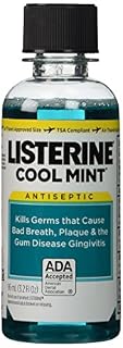 Listerine Cool Mint Intense Antiseptic Mouthwash  For Bad Breath & Plaque Oral Care  3.2 oz