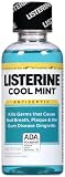 Listerine Cool Mint Intense Antiseptic Mouthwash  For Bad Breath & Plaque Oral Care  3.2 oz