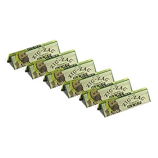 Zig Zag Rolling Papers Organic Hemp 1 1/4 (6 booklets) 78 mm (B08KSGR1R8)