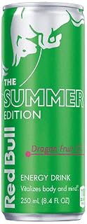 Red Bull Green Edition Energy Drink  Dragon Fruit  114mg Caffeine  12 fl oz Can