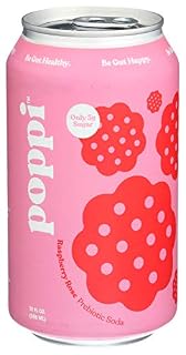 Poppi Prebiotic Soda  Raspberry Rose  12 fl oz Can