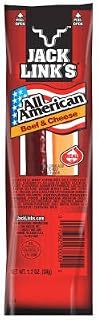 Jack Link s Snack Sticks  Protein Snack  All American Beef & Cheese  1.2oz