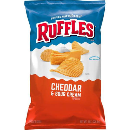 Ruffles Cheddar And Sour Cream Potato Chips - 8oz