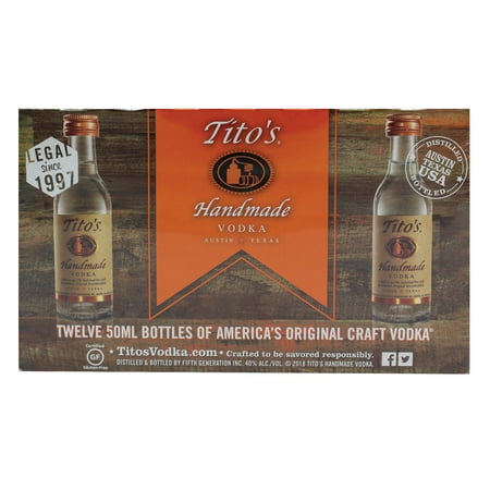 Tito's Handmade Vodka 12 Pack 50ml