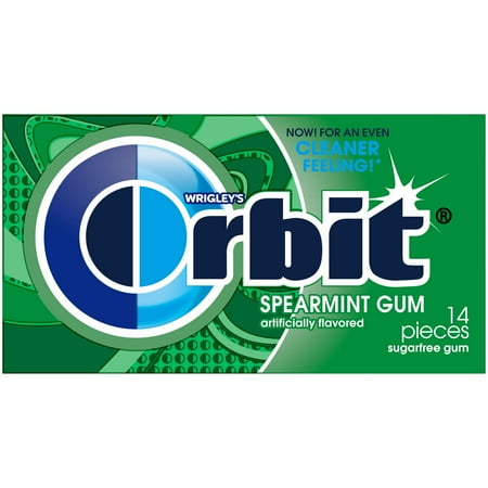 Orbit Spearmint Sugar-Free Chewing Gum Single Pack -14ct
