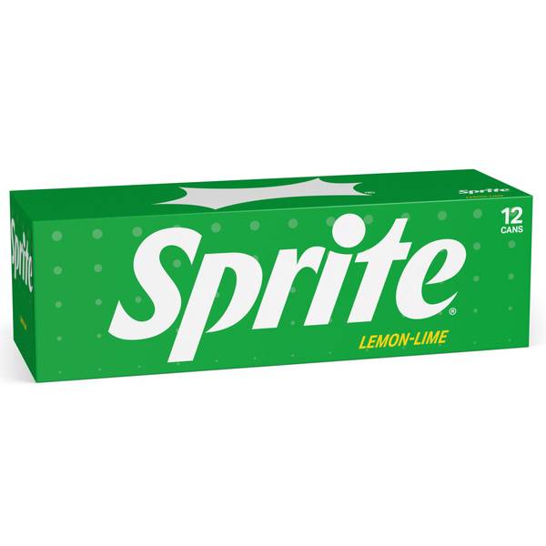 Sprite Lemon Lime Soda Soft Drinks, 12 fl oz, 12 Pack