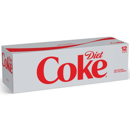 Diet Coke Soda Soft Drink, 12 fl oz, 12 Pack
