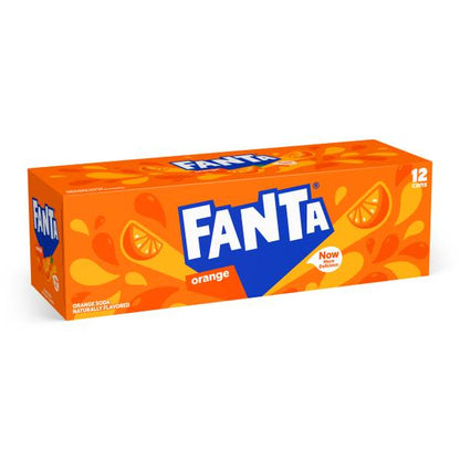 Fanta Orange Flavored Soda, 12 Fl. Oz., 12 Count