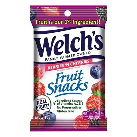 Welch s Berries  n Cherries Fruit Snacks  5 oz