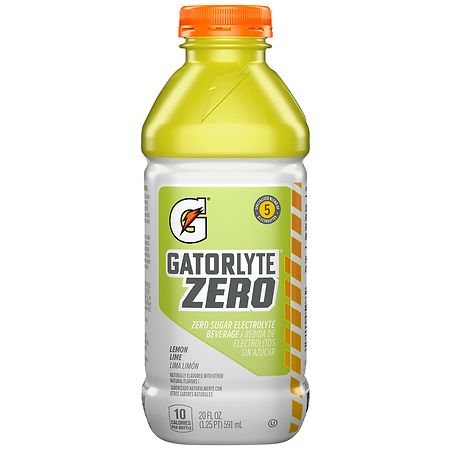 Gatorade Gatorlyte Zero Sugar Electrolyte Beverage Lemon Lime - 20.0 fl oz