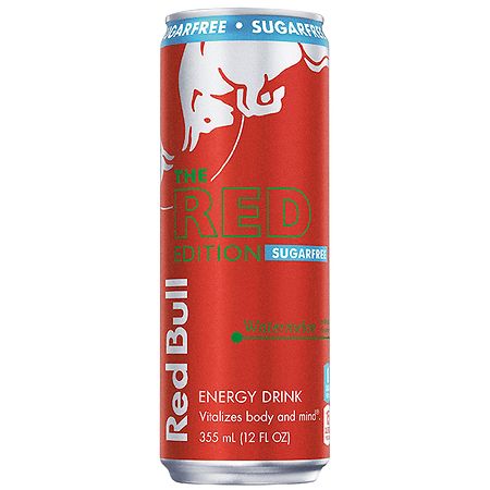 Red Bull Red Edition Sugar-Free Energy Drink Watermelon - 12.0 fl oz