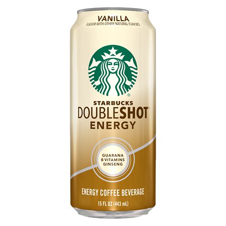 Starbucks Double Shot Energy Vanilla Fortified Energy Coffee Drink 15 Fluid Ounce Can