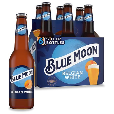 Blue Moon Belgian White Wheat Ale Beer - 6pk/12 fl oz Bottles
