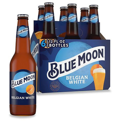 Blue Moon Belgian White Wheat Ale Beer - 6pk/12 fl oz Bottles