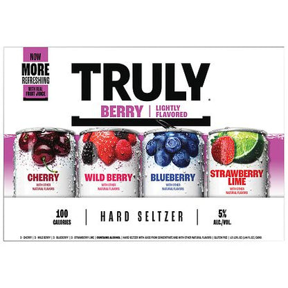 Truly Hard Seltzer Berry Mix Pack - 12pk/12 fl oz Slim Cans