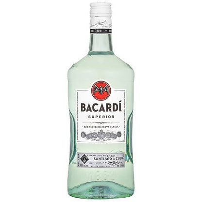 Bacardi Superior White Rum, 1.75 L, PET Bottle