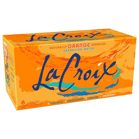 CALORIE FREE NATURAL ORANGE FLAVORED SPARKLING WATER, ORANGE